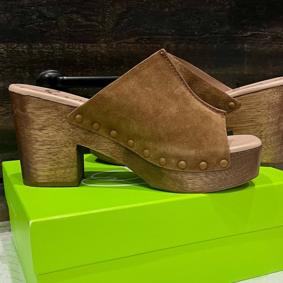 New Sam Edelman JOSSELYN MULE Whiskey Suede size 10 - Picture 10 of 14
